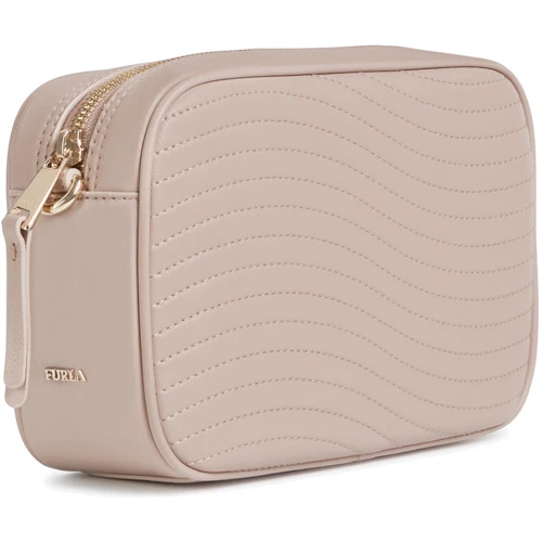 Женская сумка кросс боди Furla Swing Mini Crossbody розовая (1044690): Фактура Стеганая, Гладкая, Матовая