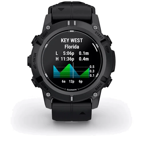 Смарт-часы Garmin Descent G2 Black with Black Band (010-02986-00): Фитнес-функции Подсчет калорий, GPS-модуль, Пульсоксиметр, Секундомер, Шагомер, Пульсометр