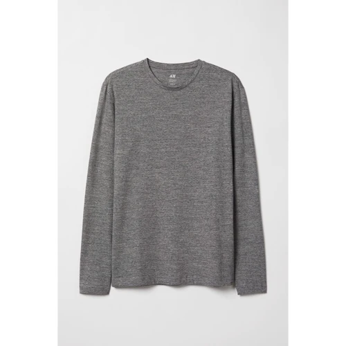 Лонгслив H&M 5699849 L серый