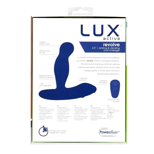 Массажер простаты Lux Active – Revolve, пульт ДУ