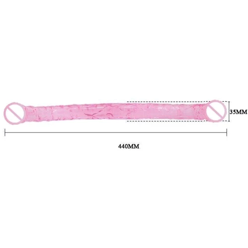 Двойной фаллоимитатор Double Dong, BI-040015, PINK