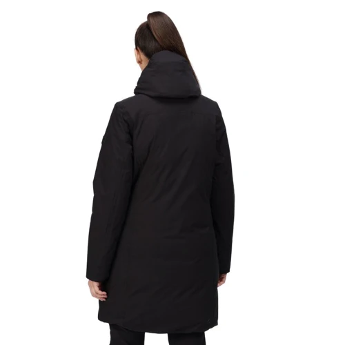 Куртка Regatta Womens Yewbank (RWP340-800) 42 черная зимняя с капюшоном: Длина рукава Длинный