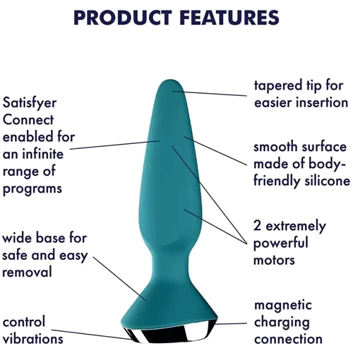 Анальная смарт-пробка Satisfyer Plug-ilicious 1 (зеленая)