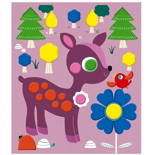 Набор для творчества Janod Карточки с наклейками (J07811)