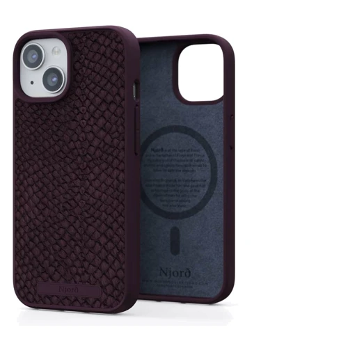 Чохол для iPhone Njord Salmon Leather MagSafe Case Rust (NA53SL03) для iPhone 15 Pro: Матеріали кожа