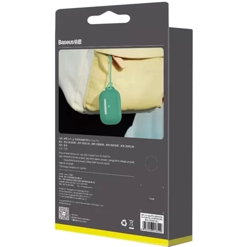Чехол для наушников Baseus Let's Go Jelly Lanyard Case Green (WIAPPOD-D06) for Apple AirPods Pro фото 8