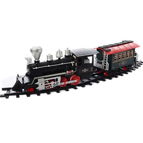 Залізниця LimoToy +701829 R / YY 125 довжина шляху 420см, муз (рус), світло, дим