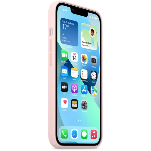 Чехол для iPhone Apple Silicone Case with MagSafe Chalk Pink (MM283) for iPhone 13 фото 6