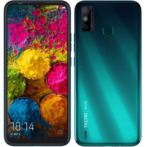 Смартфон Tecno Spark 6 Go 2/32Gb Ice Jadeite Approved Витринный образец: Производитель TECNO