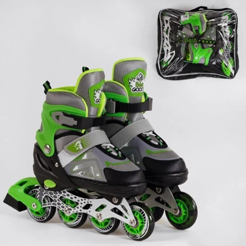 Ролики Mic Best Roller М с подсветкой зеленые (65477-M)