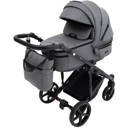 Коляска 2 в 1 Adamex Zico Eco Sa-4 темно-серый (680850): Тип коляски Универсальная коляска (2-в-1)