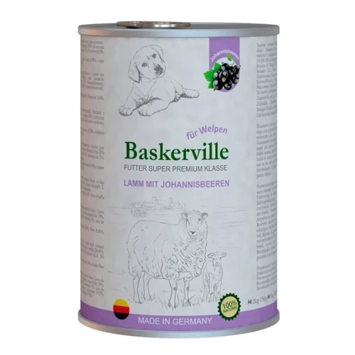 Влажный корм для щенков Baskerville Puppy Ягненок со смородиной 800 г (21559)