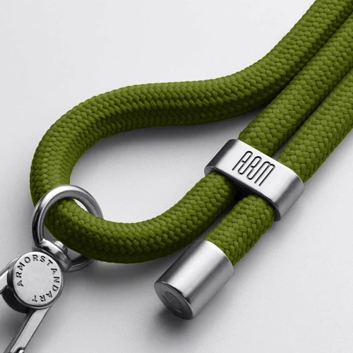 Ремешок для смартфона ArmorStandart Rope Titanium Moss with Clear holder (ARM76100): Цвет зеленый