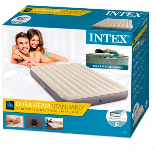 Надувний матрац Intex сірий (64103): Колір сірий