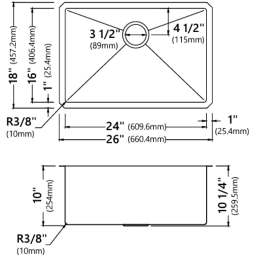 Кухонна мийка Kraus KHU100-26