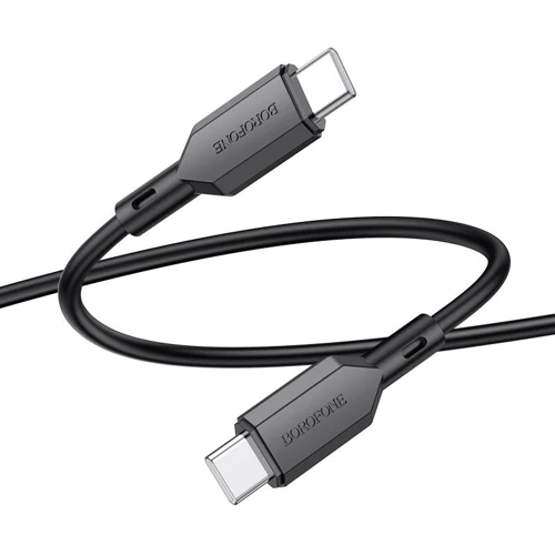 Кабель Borofone USB-C to USB-C 60W 1m Black (BX70): Тип USB-С to USB-C