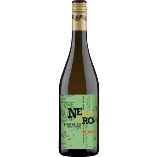 Вино Nero Oro Pinot Grigio Terre Siciliane IGP белое сухое 13 % 0.75 л (WHS8034115196657)