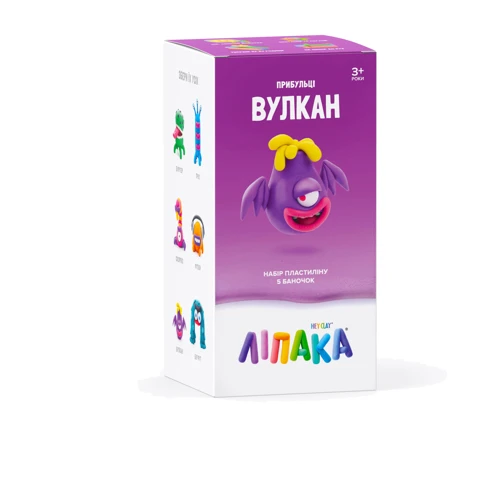 Набор интерактивного пластилина с приложением Ліпака Вулкан