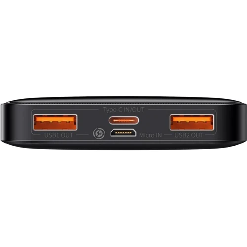 Внешний аккумулятор Baseus Power Bank 10000mAh Bipow Display 20W Black (PPDML-L01): Кабели/переходники для смартфонов в комплекте micro USB