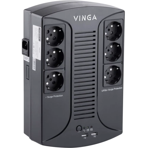 Vinga 600VA-PU 2USBx5V /1A (VPP-600U): Назначение Для дома, Для серверов, Для компьютера