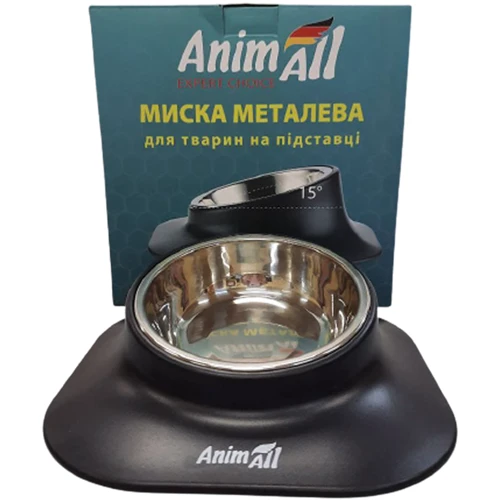 Миска AnimAll 0466 для собак на підставці 420 мл MS7222: Тип Миски