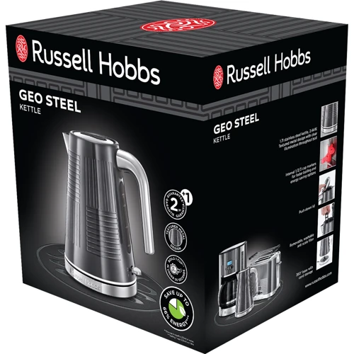Электрочайник Russell Hobbs 25240-70 Geo Steel: Тип нагревательного элемента диcковый (cкрытый)