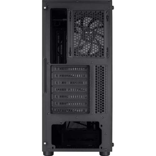 Корпус Aerocool Falcon ARGB Black (ACCM-PV41143.11): Материал передней панели пластик и металл