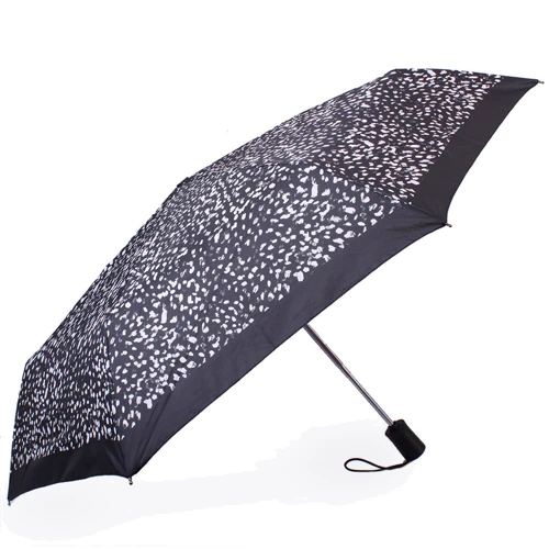 Парасолька жіночий автомат Happy Rain чорний (U46855-5): Тип ручки пряма