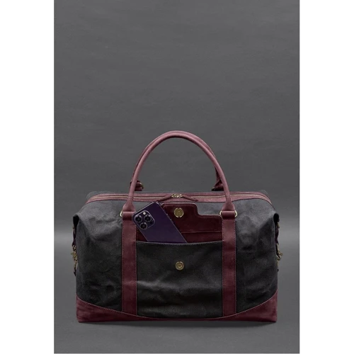 Дорожня сумка BlankNote бордова (BN-BAG-53-vin-kr): Матеріал Текстиль