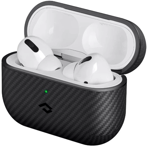Чехол для наушников Pitaka MagEZ Case Twill Black/Grey (APM7001) for Apple AirPods Pro 2 фото 1