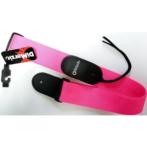 Гитарный ремень DIMARZIO DD3100N NYLON W/LEATHER ENDS (NEON PINK): Производитель DIMARZIO