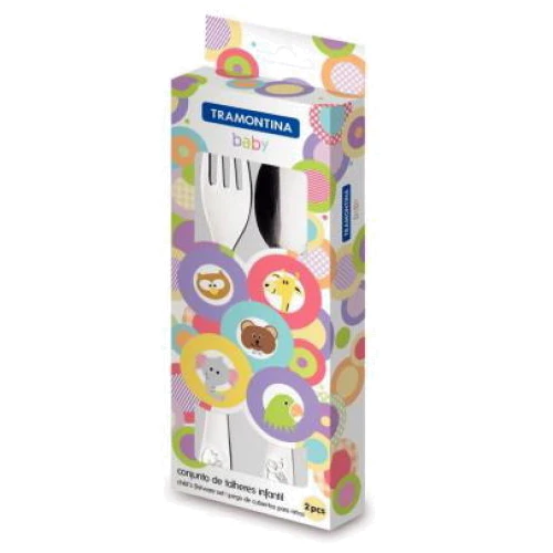 Столовый прибор детский Tramontina Baby (2 прибора): Тип Ложка, Вилка