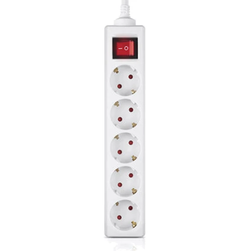 Сетевой фильтр REAL-EL RS-Protect M 1.8m, white (EL122300025): Количество розеток, шт 5