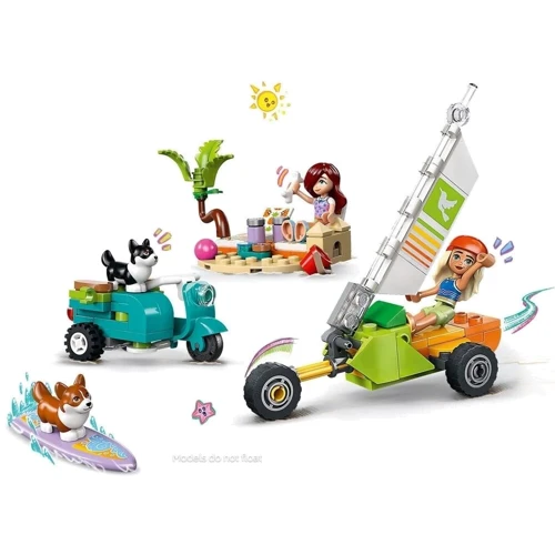 Конструктор LEGO Friends Собачьи приключения на серфе и скутере 113 деталей (42641): Рекомендуемый возраст 6+