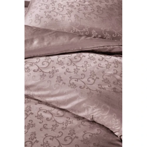 Комплект постельного белья Victoria Deluxe Jacquard Sateen Rimma жаккард-сатин евро каппучино (48795_2,0): Материал сатин, жаккард