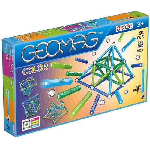 Geomag Color 91 детали | Магнитный конструктор Геомаг