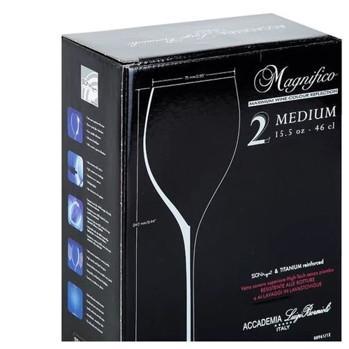 Келих Luigi Bormioli Magnifico medium для вина 2х460 мл (08961/12): Призначення Для вина