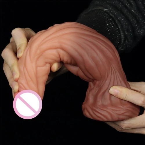 Фаллоимитатор LoveToy Dual-Layered Silicone Cock 9.5" Brown