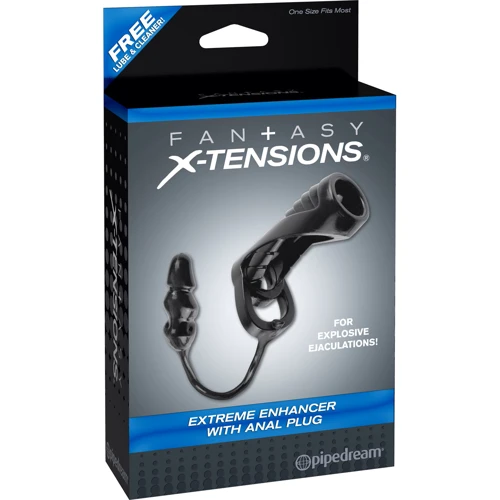 Насадка на член с анальной пробкой Pipedream Fx Extreme Enhancer W Anal Plug