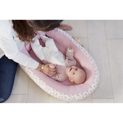 Кокон для сна с ограничителем Voksi Baby Nest Premium Roose Moon розовый (11005053-Rose) фото 7