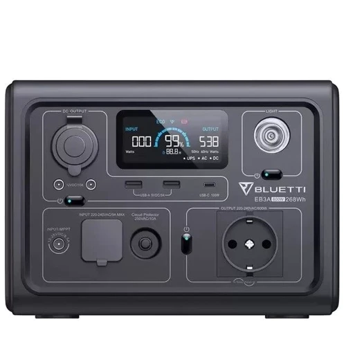 Зарядна станція Bluetti EB3A 268Wh 600W
