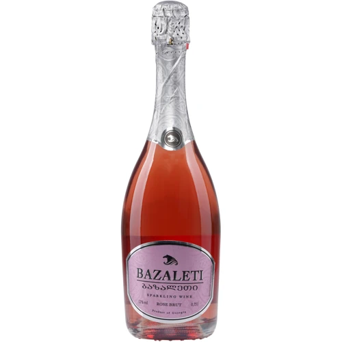 Вино игристое Bazaleti, розовое брют, 0.75л 12% (DIS4867616022620)