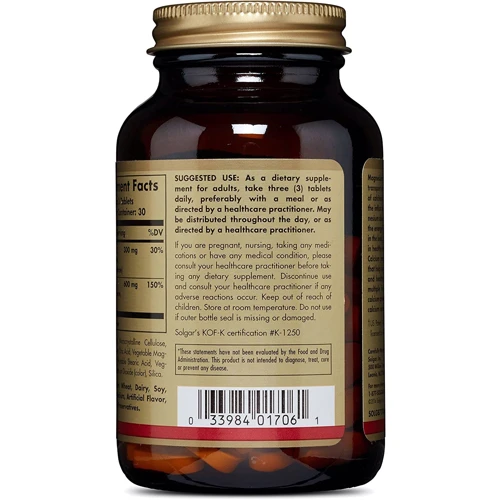 Solgar Chelated Magnesium Calcium 2:1 90 Tablets: Форма выпуска Таблетки