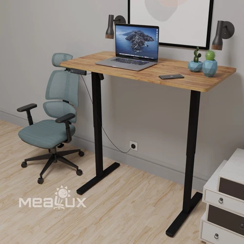 Стол Mealux PowerDesk Lite Mahogany с электрическим регулированием высоты (арт. EVO-201 Lite Mahogany / B)