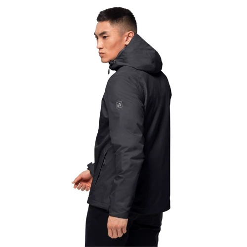 Куртка Jack Wolfskin Frosty Morning JKT M 1113721-6000 48 черная зимняя с капюшоном: Длина рукава Длинный