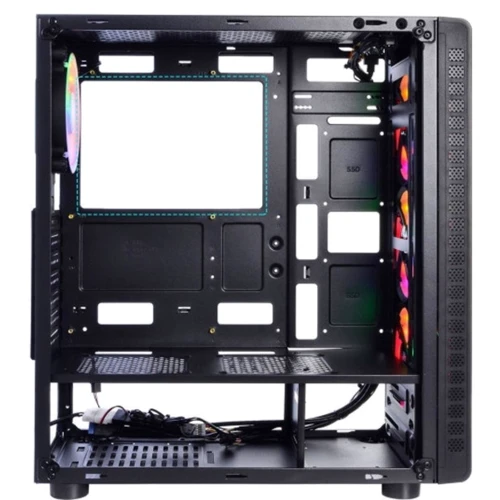 Корпус QUBE Storm Black (STORM_F5NU3): Типоразмер Midi-Tower