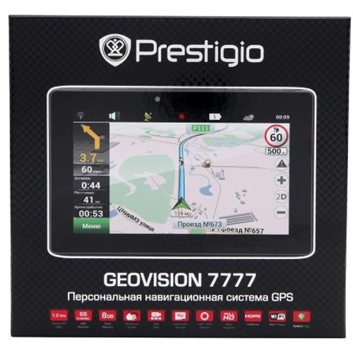 Prestigio GeoVision 7777: Габарити 123х192х9,5