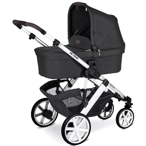 Універсальна коляска 2 в 1 ABC Design Salsa 4 Air Fashion, чорний (1200228/2006): Ширина шасі 63