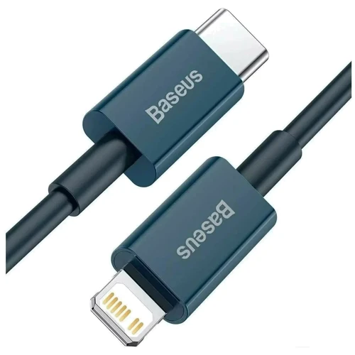 Кабель Baseus Cable USB-C to Lightning Superior Series Fast Charging PD 20W 2m Blue (CATLYS-C03) фото 3