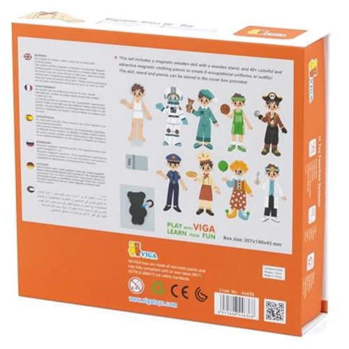 Магнітна гра Viga Toys Одягни хлопчика (44636)